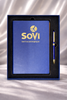  Bộ Giftset: Sổ Da, Bút Ký (Xanh Navy) 