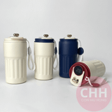  Ly Giữ Nhiệt Thông Minh Nắp LED Hiển Thị Nhiệt Độ 450ml - Lõi Inox 304 