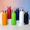 Bình giữ nhiệt quai inox 500ml màu đỏ in logo doanh nghiệp