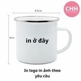  Ca Sắt Tráng Men Camping In Hình Theo Yêu Cầu - Con Hiu Hồng Gift 