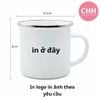 Ca Sắt Tráng Men Camping In Hình Theo Yêu Cầu - Con Hiu Hồng Gift