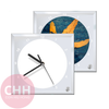 Đồng hồ thủy tinh vuông 15x15cm in ảnh cá nhân quà tặng nhỏ gọn để bàn