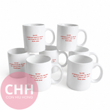  Ly Sứ Trắng Cao Cấp In Logo Theo Yêu Cầu Con Hiu Hồng Gift 