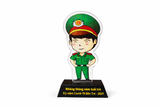  Kỷ niệm chương thủy tinh (Đế đen - Đế trắng) 