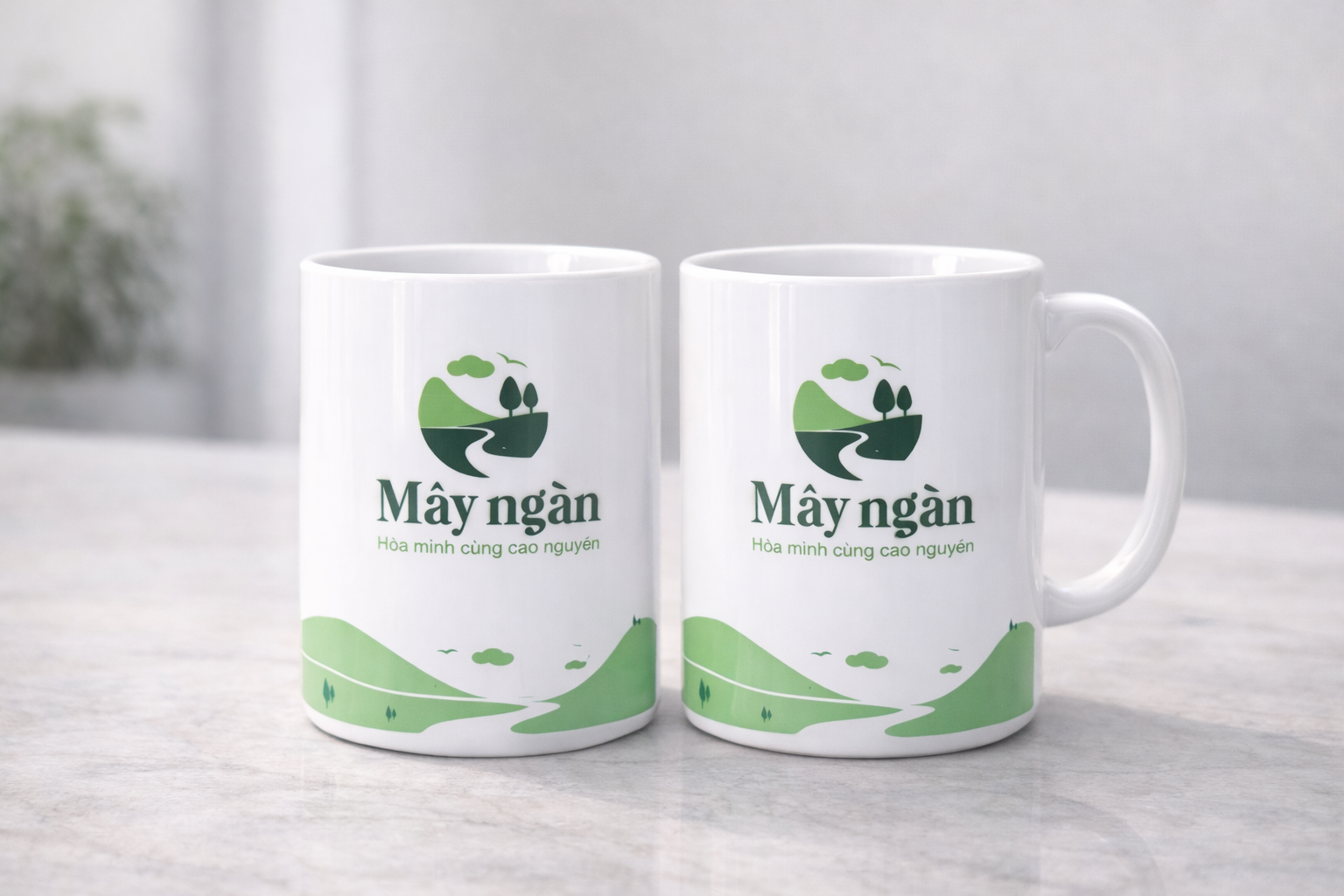  Ly sứ in logo Mây ngàn - hòa mình cùng Cao Nguyên (dự án tốt nghiệp) 