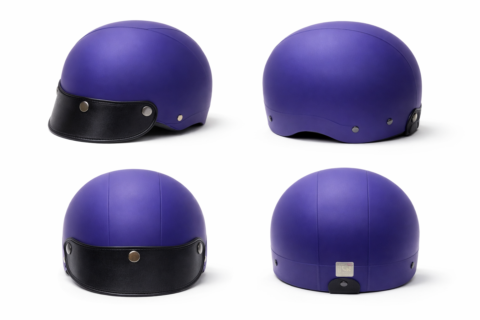  Mũ bảo hiểm nửa đầu 3 gân (Tùy chọn Nhựa PP/ABS) 