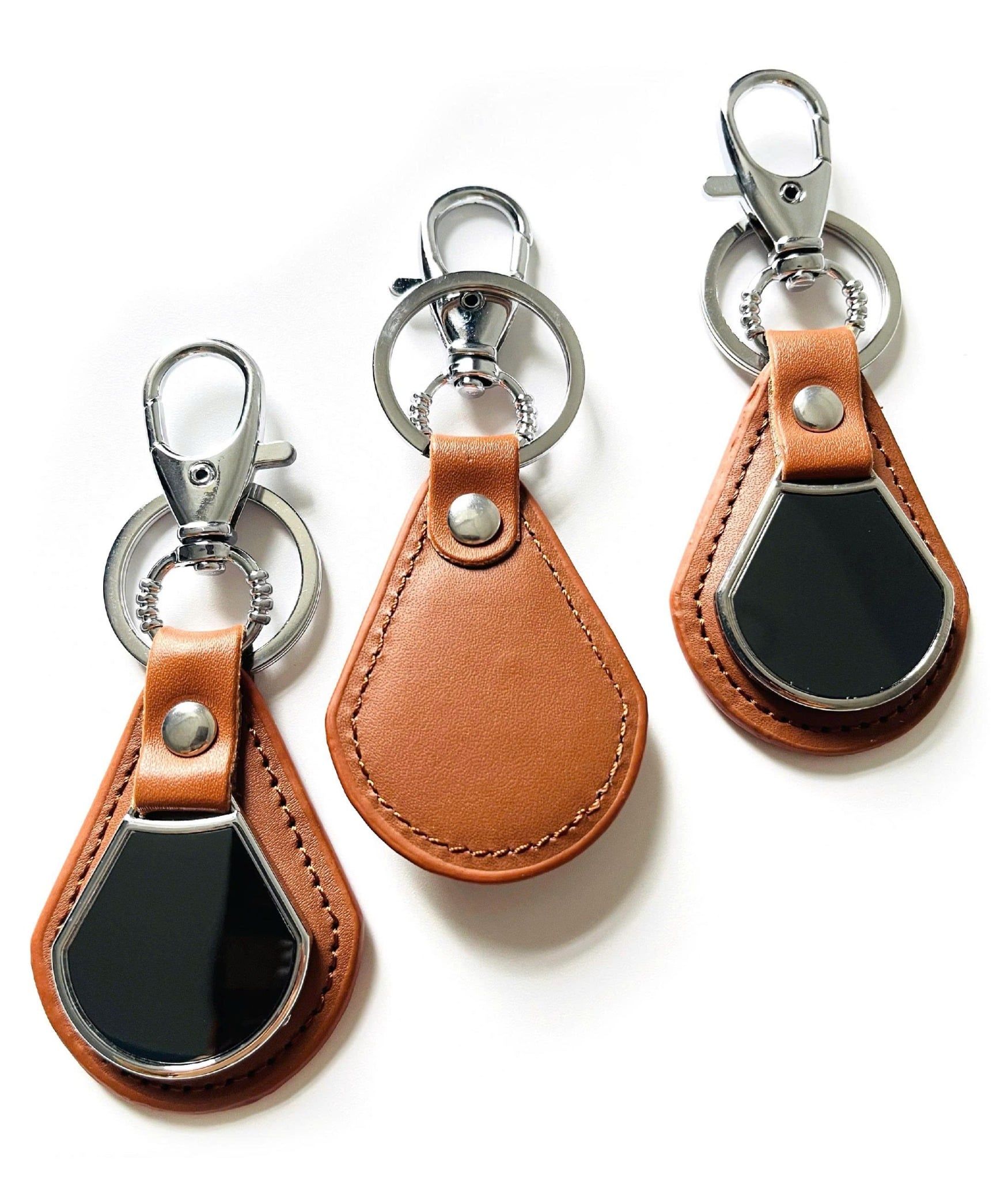  Móc khóa kim loại bọc da sang trọng 