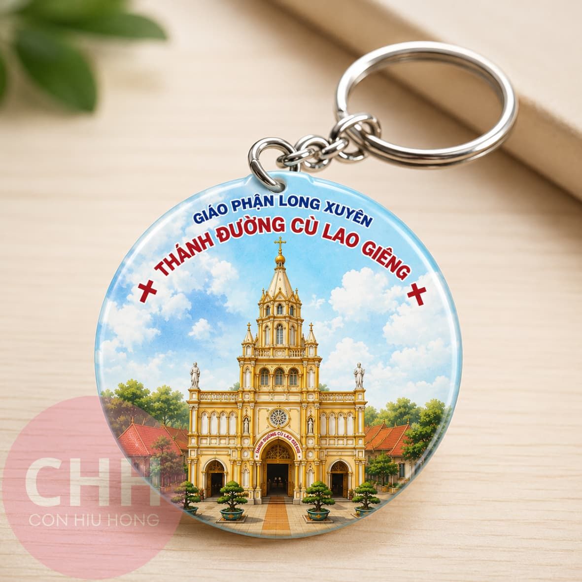  Móc Khóa Nhựa Tròn - Quà Tặng Công Giáo Nhỏ Gọn & Ý Nghĩa 