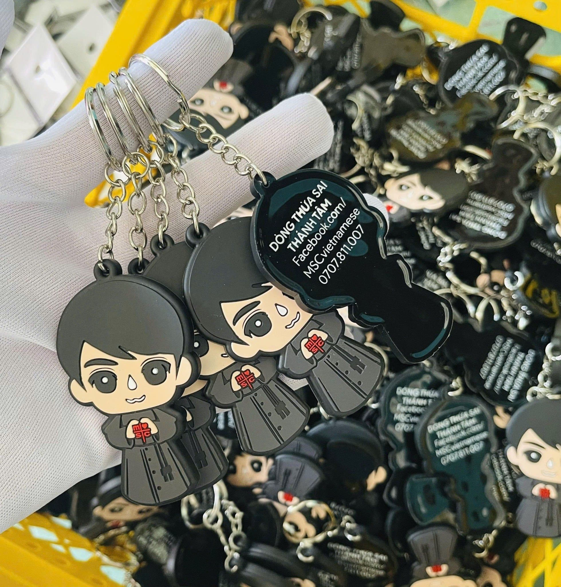  Móc khóa cao su dễ thương 