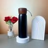 Bình Giữ Nhiệt Nắp Gỗ Quai Cao Su 500ml In Logo – Con Hiu Hồng Gift