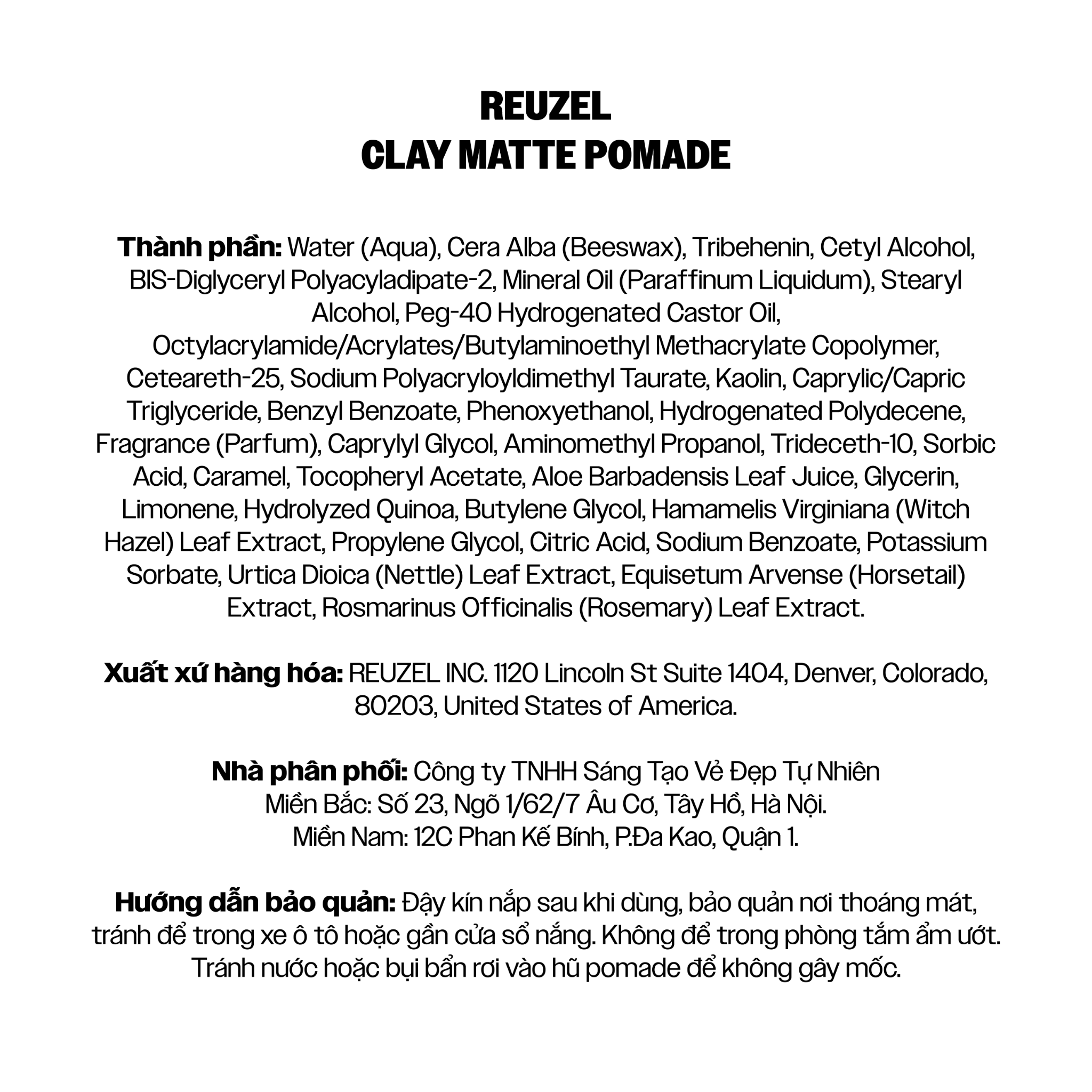 CLAY MATTE POMADE