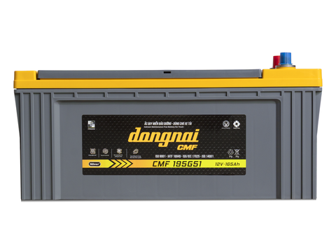  Ắc quy khô miễn bảo dưỡng Đồng Nai CMF 195G51R - 12V - 165Ah 