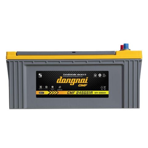  Ắc quy khô miễn bảo dưỡng Đồng Nai CMF 245G51R - 12V - 200Ah 