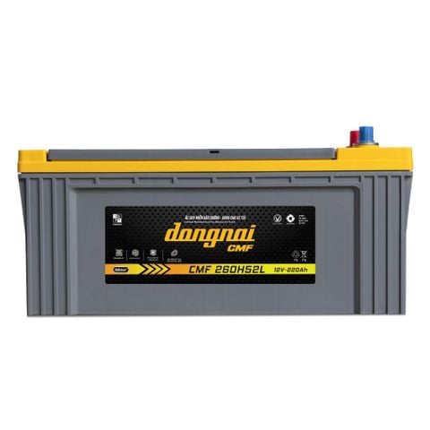  Ắc quy khô miễn bảo dưỡng Đồng Nai CMF 260H52L - 12V - 220Ah 
