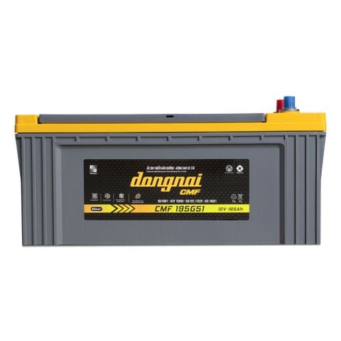  Ắc quy khô miễn bảo dưỡng Đồng Nai CMF 195G51L - 12V - 165Ah 