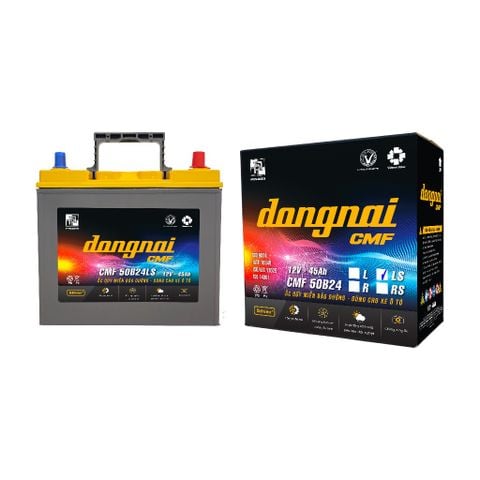  Ắc quy Dongnai CMF 50B24LS 12V - 45Ah miễn bảo dưỡng- dùng cho oto 