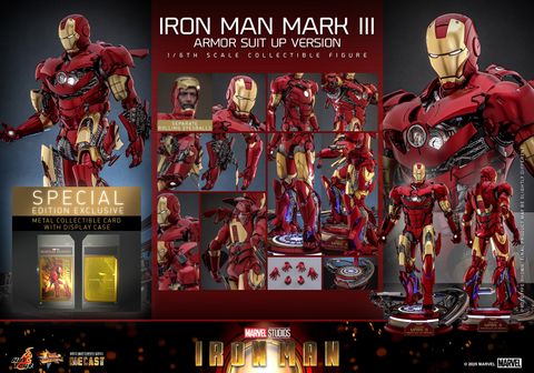 [ĐẶT TRƯỚC] HOT TOYS EXCLUSIVE - Hot Toys MMS825B : Iron Man Mark III (Armor Suit Up Version) Special Edition 1/6th scale Collectible Figure