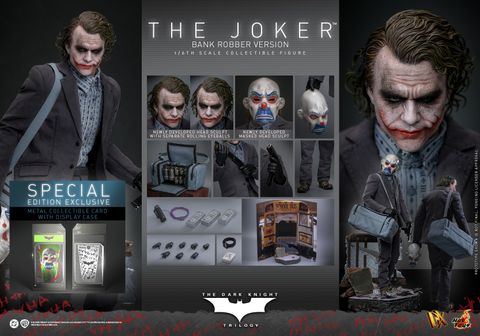 [ĐẶT TRƯỚC] HOT TOYS Exclusive DX50B - The Dark Knight Trilogy - The Joker (Bank Robber Version) (Sclupt Edition) 1/6th scale Collectible Figure