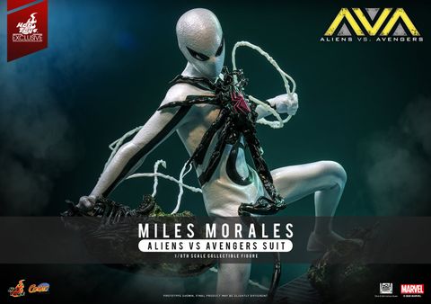 [ĐẶT TRƯỚC] HOT TOYS EXCLUSIVE - CMS027 - Aliens Vs. Avengers Miles Morales (Aliens Vs. Avengers Suit) 1/6 Collectible Figure