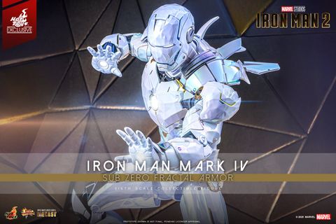 [ĐẶT TRƯỚC] HOT TOYS EXCLUSIVE - MMS830D76 - Iron Man 2 Iron Man Mark IV (Sub-Zero Fractal Armor) 1/6 Collectible Figure