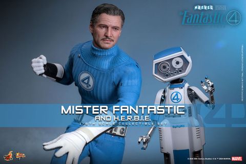 [ĐẶT TRƯỚC] Hot Toys MMS822B : The Fantastic Four: First Steps : Mister Fantastic and H.E.R.B.I.E. 1/6th scale Collectible Set (Special Edition)