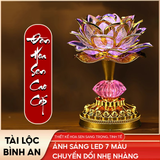  Đèn Bàn Thờ Hoa Sen 7 Màu Tích Hợp 58 Bài Nhạc Phật – Đèn LED Trang Trí Bàn Thờ, Sử Dụng Điện Hoặc Pin Tiểu 