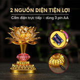  Đèn Bàn Thờ Hoa Sen 7 Màu Tích Hợp 58 Bài Nhạc Phật – Đèn LED Trang Trí Bàn Thờ, Sử Dụng Điện Hoặc Pin Tiểu 