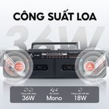  Đài Cassette Antra AT - 352, Thiết Kế Cổ Điển, 2 Cửa Băng, Có Chức Năng Thu Băng, Bắt Sóng Khỏe AM/FM/SW, Chức Năng Bluetooth, USB 