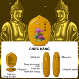  Máy Nghe Nhạc Phật Màu Vàng Có Dây Đeo Cổ, Tích Sẵn 62 Bài Phật Pháp Nhỏ Gọn Để Bàn Thời, Đeo Cổ, Hỗ Trợ Tai Nghe, Thẻ Nhớ 