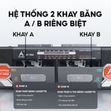  Đài Cassette Antra AT - 352, Thiết Kế Cổ Điển, 2 Cửa Băng, Có Chức Năng Thu Băng, Bắt Sóng Khỏe AM/FM/SW, Chức Năng Bluetooth, USB 