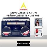  Đài Radio AnTra AT-777 công suất lớn, đầy đủ tính năng, bắt sóng cực khỏe, xuất xứ Nhật Bản 