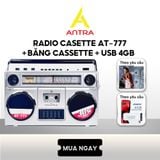  Đài Radio AnTra AT-777 công suất lớn, đầy đủ tính năng, bắt sóng cực khỏe, xuất xứ Nhật Bản 