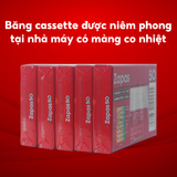  Băng Cassette Trắng Zapas, Vỏ Đỏ Hộp 30 Băng Cassette, Băng Nhạc 50 Phút, Copy Nhạc Theo Yêu Cầu 