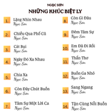  Đĩa CD Ngọc Sơn - Album Những Khúc Biệt Ly - Tuyển Tập Tình Khúc Nhạc Vàng, Bolero 