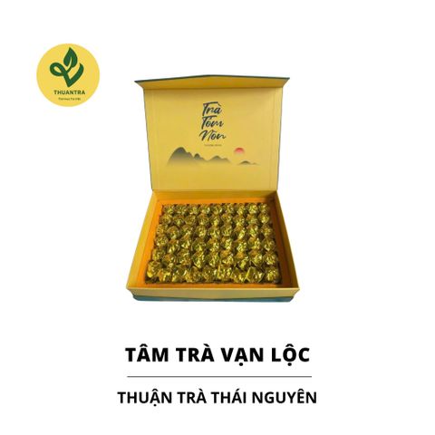 Tâm Trà Vạn Lộc - Set quà tặng trà nõn tôm thượng hạng - Thuận Trà Thái Nguyên 