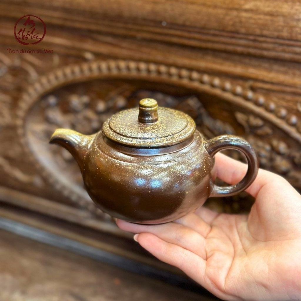  Ấm trà Dáng Mới nung củi hoả biến 280ml – An Thổ Túc 