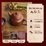  Ấm trà Phi Lai 170ml – gốm mộc An Thổ Túc 