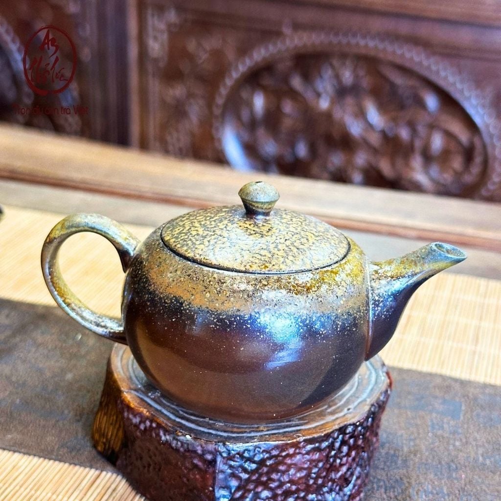  Ấm trà Trăng Tròn to nung củi hoả biến – An Thổ Túc 