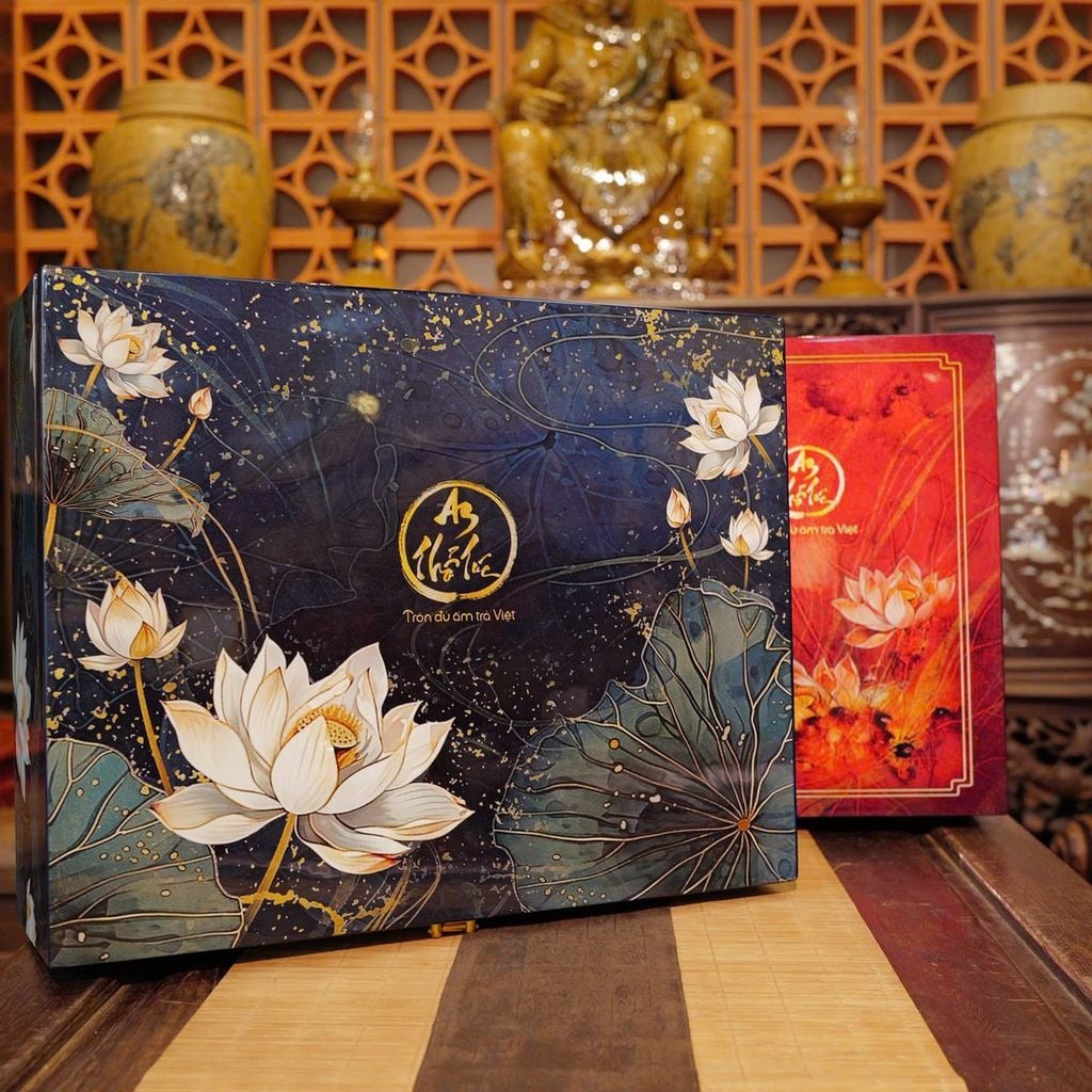  Bộ quà tặng sơn mài Liên Bảo Hoàng Kim – An Thổ Túc 