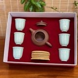  Bộ trà cụ cơ bản An Thổ Túc – ấm, 6 chén, 6 lót, hộp quà 