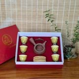  Bộ trà cụ cơ bản An Thổ Túc – ấm, 6 chén, 6 lót, hộp quà 
