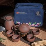  Bộ trà du lịch An Thổ Túc – túi vải, đủ ấm chén mang đi 