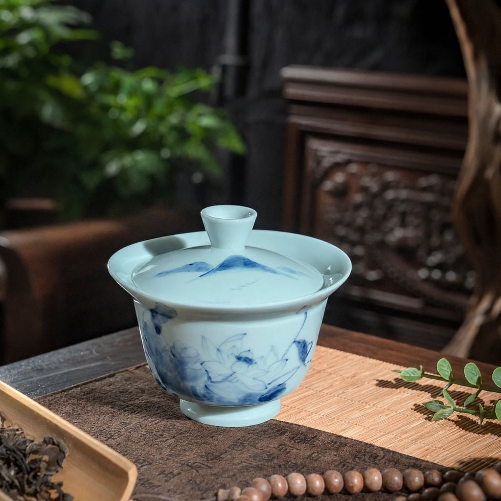  Chén khải sứ vuốt vẽ tay thủ công – An Thổ Túc 