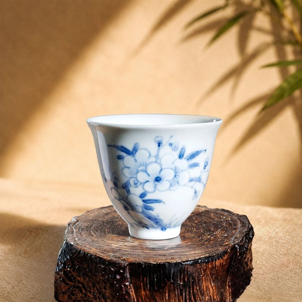  Chén trà sứ vẽ tay thấu quang – An Thổ Túc 
