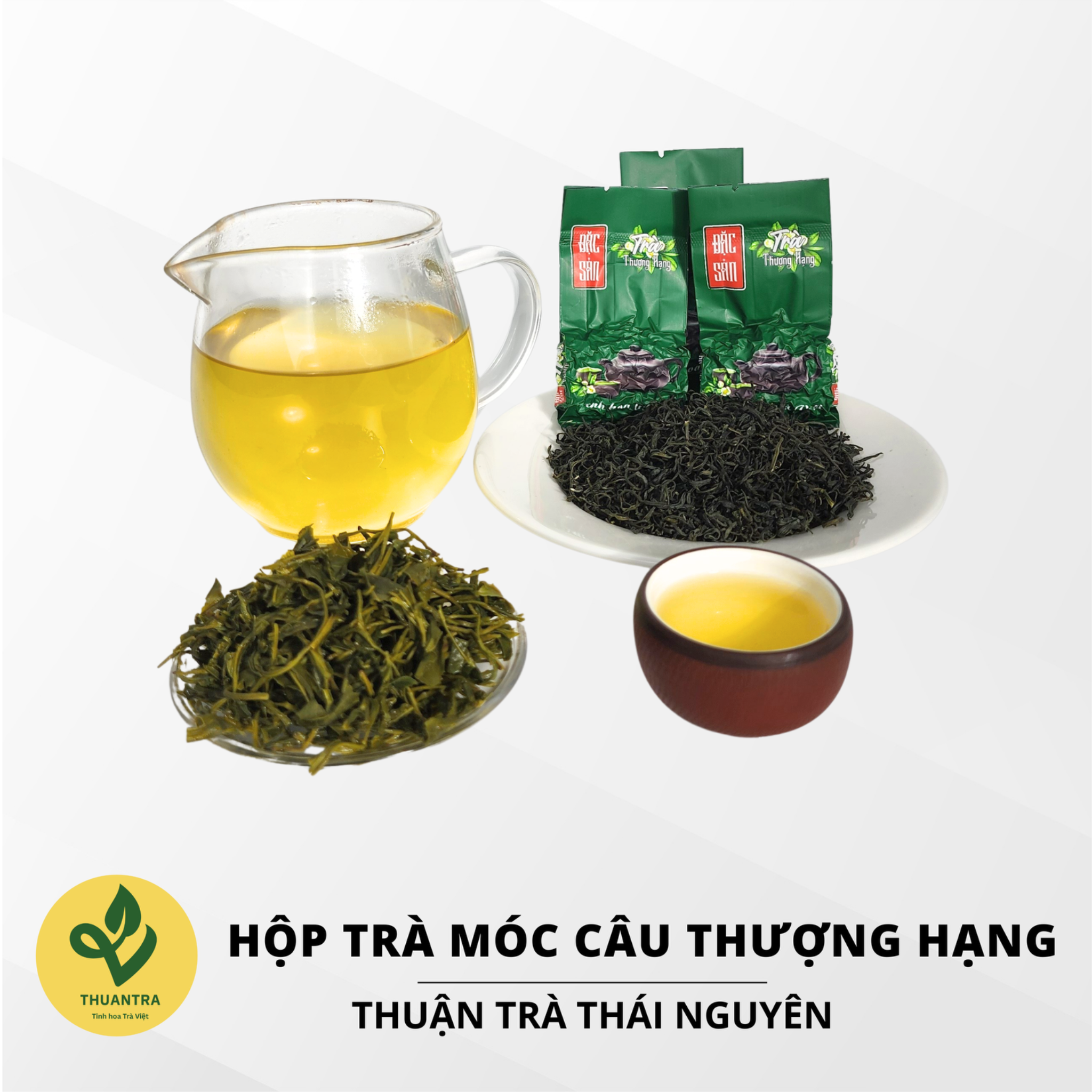  Hộp Trà Móc Câu Thượng Hạng 200G - Travina - Trà Thái Nguyên Cao Cấp Đạt Tiêu Chuẩn VietGap, ISO 