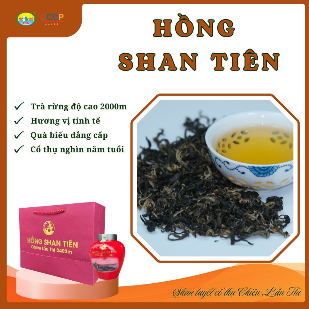  Hộp Quà Hồng Shan Tiên Chiêu Lầu Thi 2.402m 