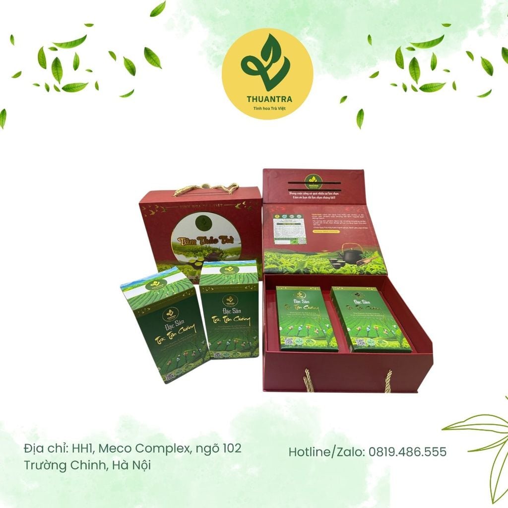  Hộp Quà Tâm Thảo – Vỏ Hộp Giấy Không Kèm Trà 