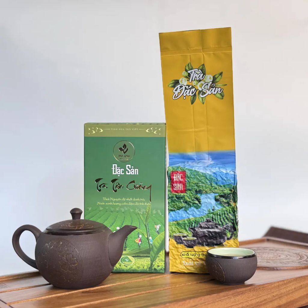  Hộp Trà Xanh Thái Nguyên Đặc Sản 200g - Quà Biếu Tiện Mang 