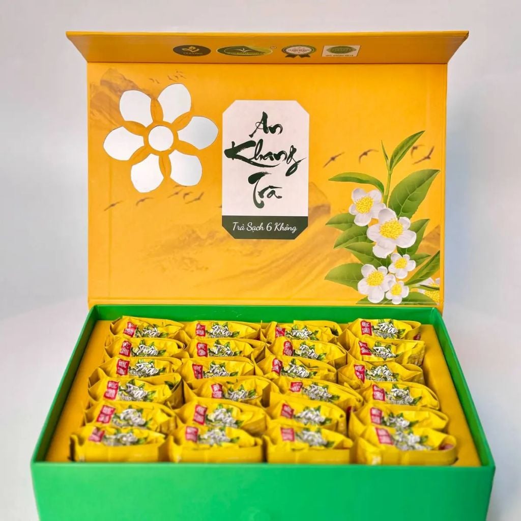  Hộp Trà Đinh Thái Nguyên An Khang Trà 250g – Quà Biếu Cao Cấp 