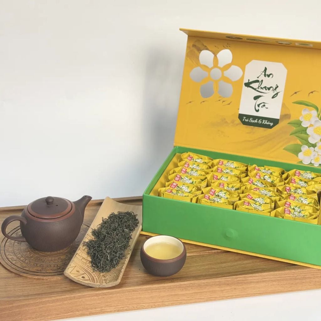  Hộp Trà Đinh Thái Nguyên An Khang Trà 250g – Quà Biếu Cao Cấp 